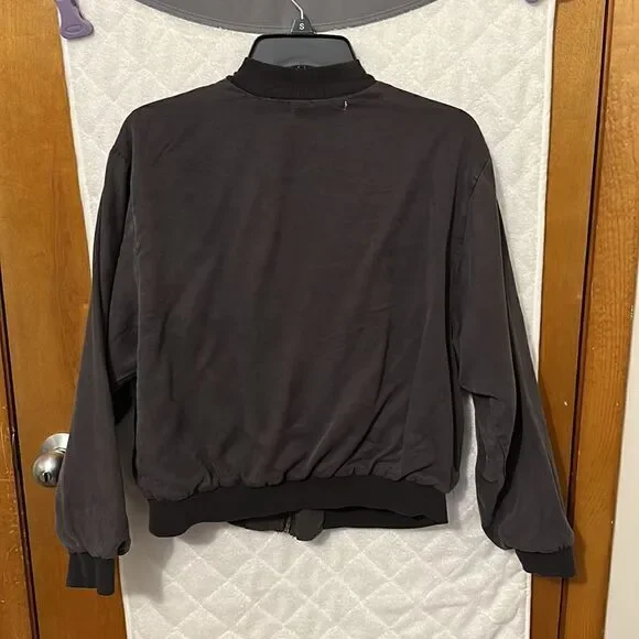 Super soft gray bomber jacket - Picture 5 of 7